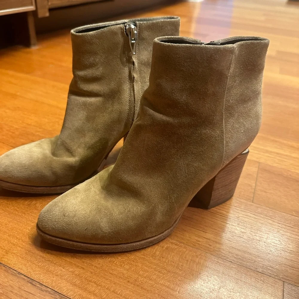 Alexander Wang Beige Suede Booties - Picture 1 of 4